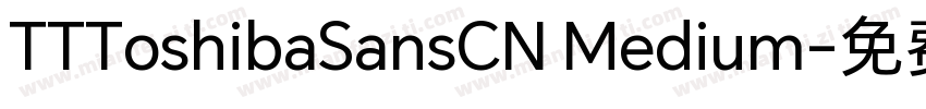 TTToshibaSansCN Medium字体转换